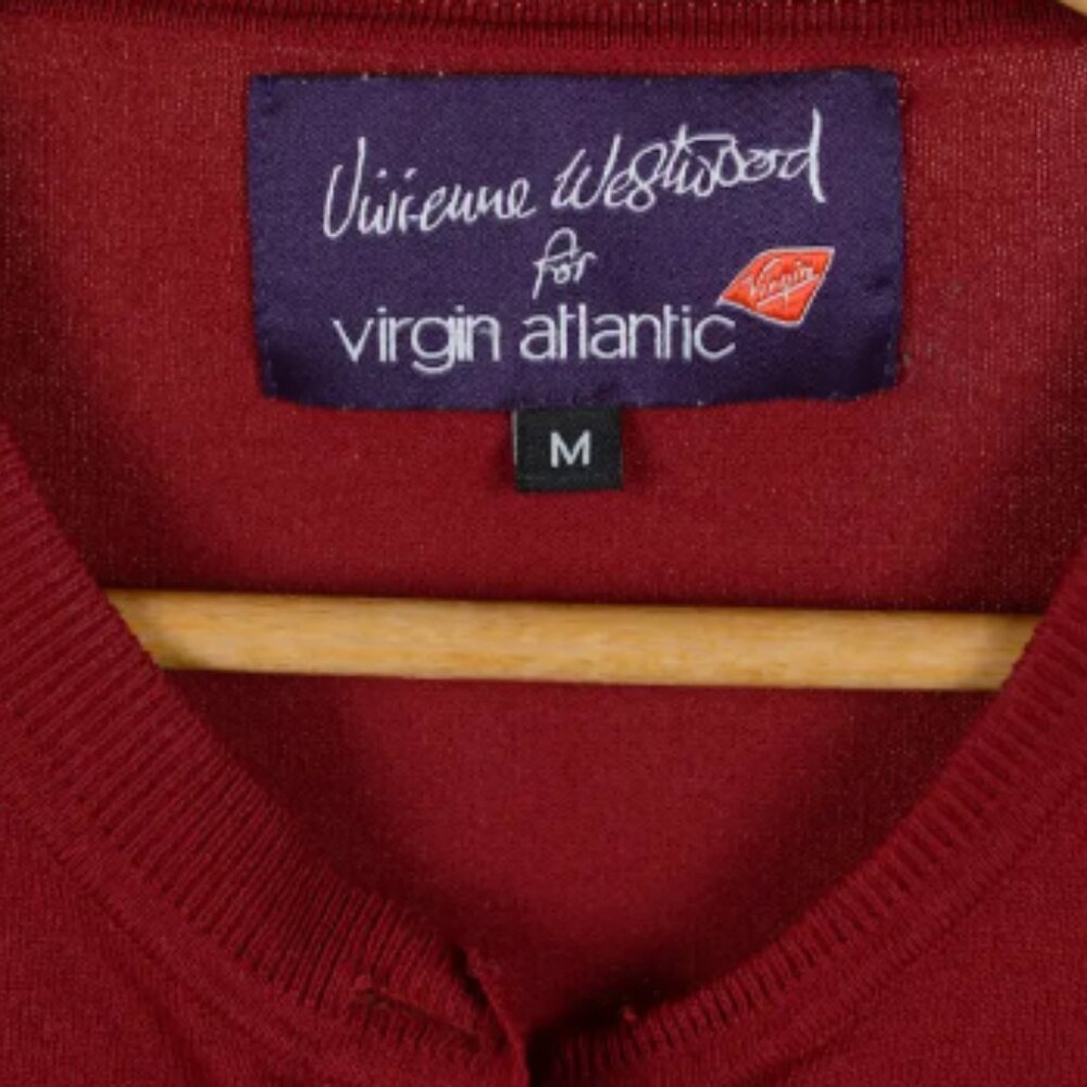 Vivienne Westwood For Virgin Atlantic Wool Cardigan Sweater - Picture 2 of 4